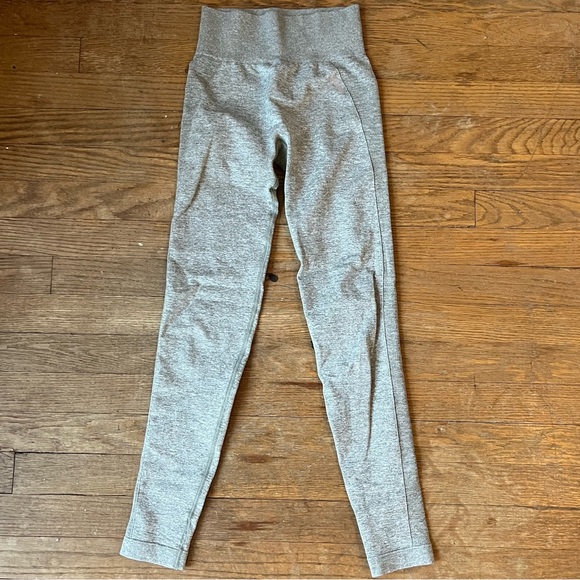 Grey/olive marl Gymshark Leggings - Picture 3 of 5